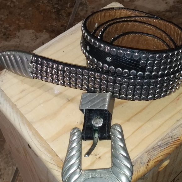AL BERES GERMAN SILVER WESTERN BELT - Picture 2 of 6
